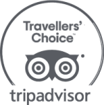 This is the TripAdvisor "Travelers' Choice" logo featuring an owl symbol and the brand name beneath it.